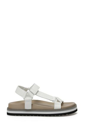 صندل سفید زنانه پاشنه ضخیم Nine West - کد 784442956