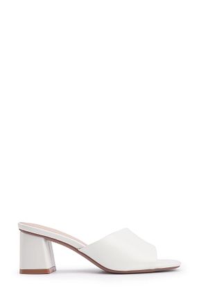 دمپائی سفید زنانه چرم مصنوعی Nine West - کد 818563867