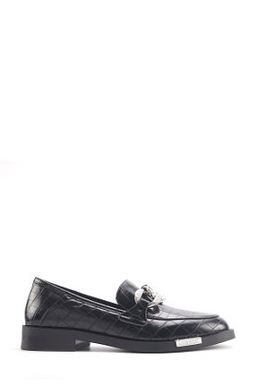 کفش لوفر مشکی زنانه چرم مصنوعی Nine West - کد 860130695