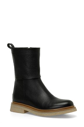 بوت / نیم بوت مشکی زنانه چرم خالص Nine West - کد 843639092