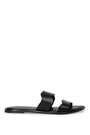 دمپائی مشکی زنانه چرم مصنوعی Nine West - کد 736516500