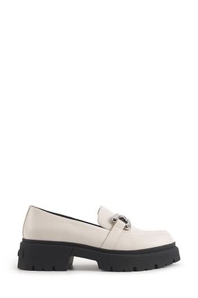 کفش لوفر سفید زنانه چرم مصنوعی Nine West - کد 858817530