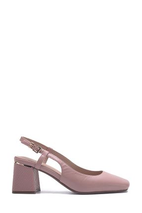 کفش پاشنه بلند کلاسیک بژ زنانه چرم مصنوعی Nine West - کد 807665566