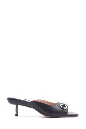 دمپائی مشکی زنانه چرم مصنوعی Nine West - کد 834309087