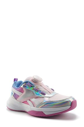 کفش اسنیکر صورتی بچه گانه چرم مصنوعی Reebok - کد 906376683