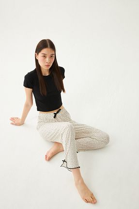 پائین تنه راحتی نباتی زنانه پلی استر Ecrou - کد 929930647