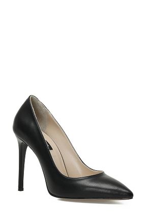 کفش پاشنه بلند کلاسیک مشکی زنانه چرم مصنوعی Nine West - کد 761130621