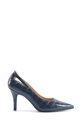 کفش پاشنه بلند کلاسیک سرمه ای زنانه چرم مصنوعی Nine West - کد 899657964