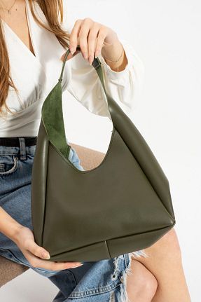 کیف دوشی خاکی زنانه چرم مصنوعی Tomato Bags - کد 891742573