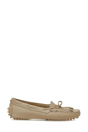 کفش لوفر بژ زنانه پاشنه کوتاه (1 - 4 سانتی متر) Nine West - کد 894021316