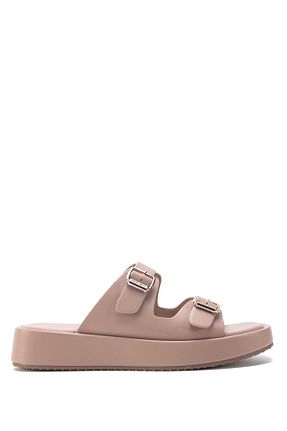 دمپائی قهوه ای زنانه چرم مصنوعی Nine West - کد 709345671