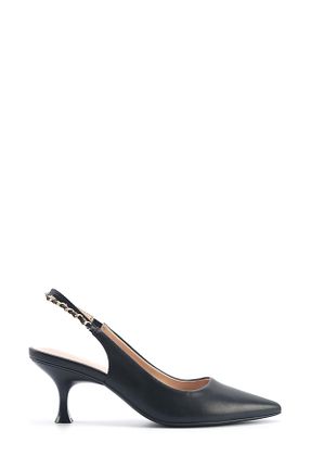 کفش پاشنه بلند کلاسیک مشکی زنانه چرم Nine West - کد 894029644