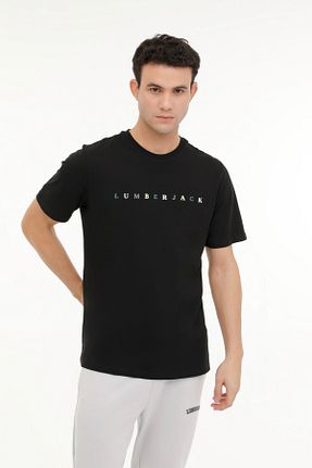 تیشرت مشکی مردانه رگولار Lumberjack - کد 812167065