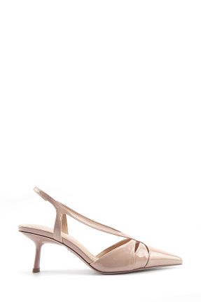 کفش پاشنه بلند کلاسیک بژ زنانه چرم مصنوعی Nine West - کد 899658017