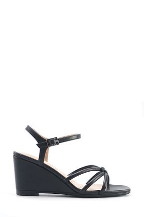 صندل مشکی زنانه پاشنه پر Nine West - کد 899657893