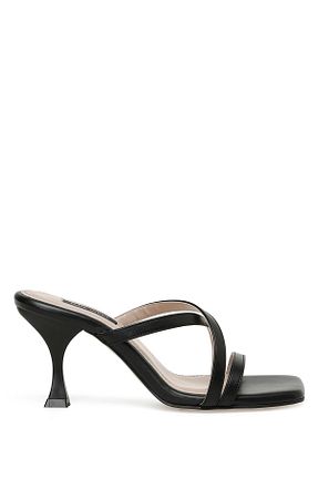 دمپائی مشکی زنانه چرم مصنوعی Nine West - کد 649959556