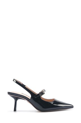 کفش پاشنه بلند کلاسیک مشکی زنانه چرم Nine West - کد 917777845
