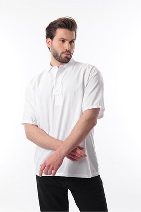 پیراهن سفید مردانه اورسایز Madmext - کد 929947544