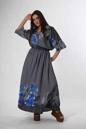 ست بالاتنه و پائین تنه طوسی زنانه بافتنی ABBRA - کد 929946762