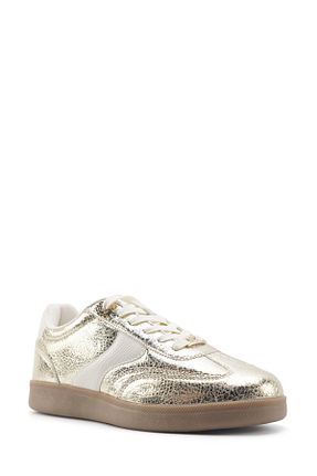 کفش اسنیکر طلائی زنانه بند دار Nine West - کد 925869487