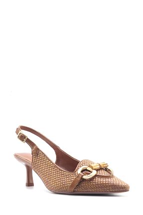 کفش پاشنه بلند کلاسیک قهوه ای زنانه EVA / PVC Nine West - کد 899658019