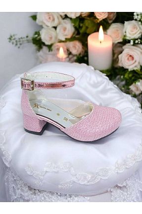 کفش مجلسی صورتی بچه گانه پارچه ای pediashoes - کد 905397026
