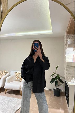 پیراهن مشکی زنانه گشاد MODA - کد 929947565