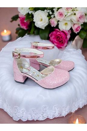 کفش مجلسی صورتی بچه گانه پارچه ای pediashoes - کد 905397026