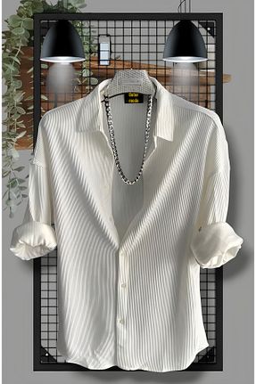 پیراهن نباتی مردانه گشاد outer moda - کد 929957627