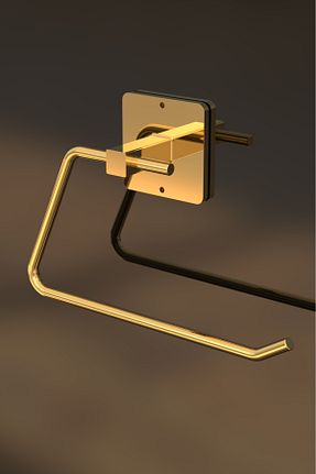 پایه دستمال توالت زرد فلزی MAJA BELLO - کد 929959943