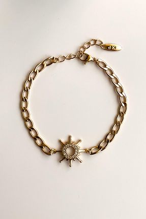 دستبند استیل (فولاد) زرد زنانه استیل ضد زنگ Radino Collection - کد 929963250