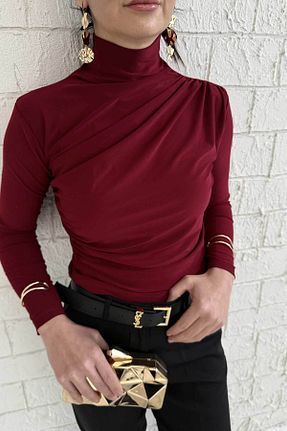 بلوز حجاب زرشکی Balık Melike Tatar - کد 929965473