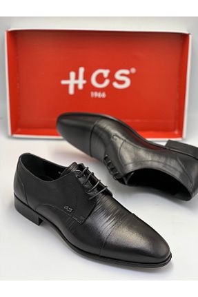 کفش کلاسیک مشکی مردانه چرم خالص GÜLERSHOES - کد 929964742