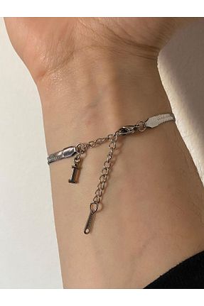 دستبند استیل (فولاد) متالیک زنانه استیل (فولاد) bijoux uniques - کد 906210840