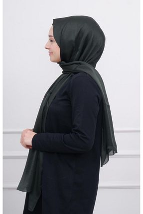 شال خاکی زنانه شیفون EkshiButik - کد 844724552