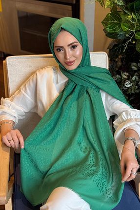 شال سبز زنانه ابریشم ipekevi - کد 929980081