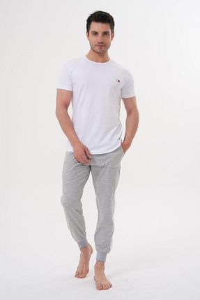 ست لباس راحتی طوسی مردانه ساده Mecit Pijama - کد 929985234