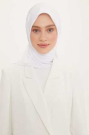 روسری سفید پلی استر Armine - کد 435555916