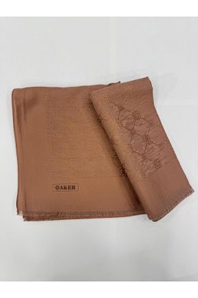 شال آبی زنانه پنبه ای Aker - کد 887176306