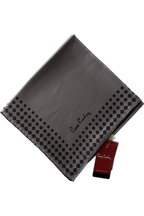 روسری قهوه ای ساتن Pierre Cardin - کد 472156586