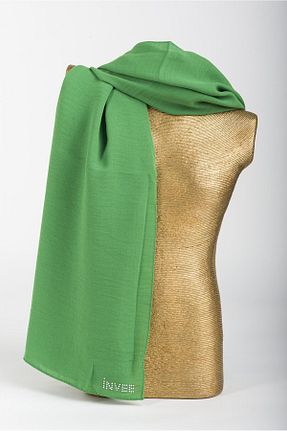 شال سبز زنانه پلی استر Invee - کد 637298483