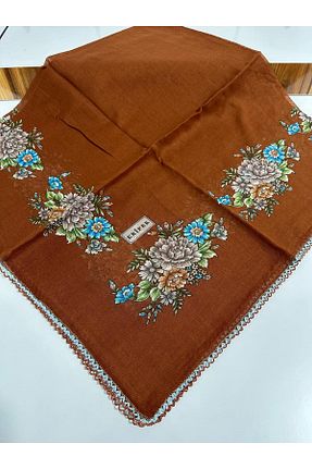 روسری قهوه ای پنبه ای Eripek - کد 929984988