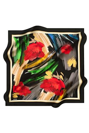 روسری بژ پلی استر Aker - کد 790444982