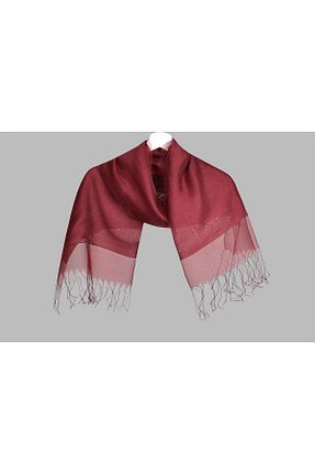 شال زرشکی زنانه ابریشم ARMANDA - کد 43405487