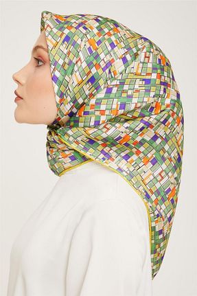 روسری سفید ساتن Armine - کد 759632878