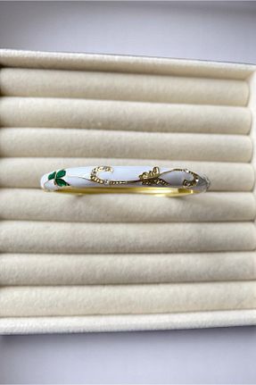 دستبند استیل (فولاد) سفید زنانه روکش طلا Diamara Designs - کد 930027480