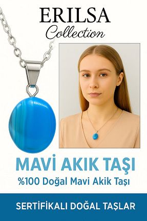 گردنبند جواهر رنگی زنانه سنگ Erilsa - کد 929991255