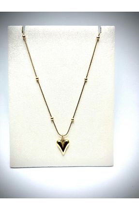 گردنبند استیل ( فولاد ) زرد زنانه استیل ضد زنگ Esra Butik Hane - کد 929401594