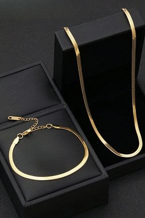 ست استیل زرد زنانه 2 تایی The Collection - کد 929993153