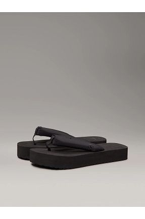 دمپائی مشکی زنانه چرم مصنوعی Calvin Klein - کد 930002529
